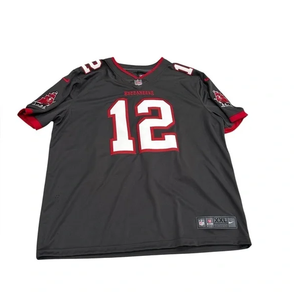 NWT Tom Brady Buccaneers Gray Jersey TB 12 XXL - Picture 9 of 9